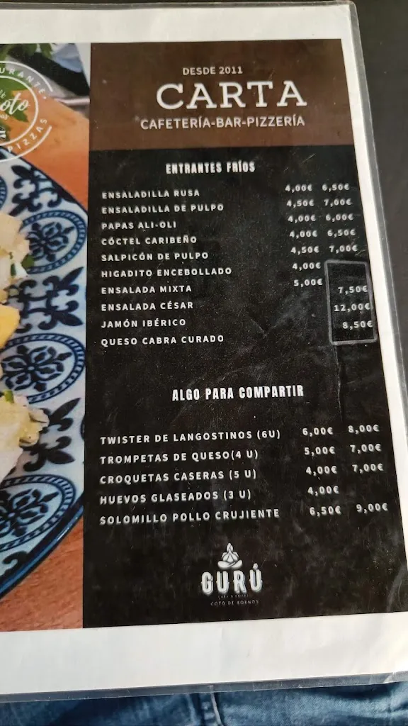 Menu_Restaurante-Pizzeria El Coto_Bornos_image_4