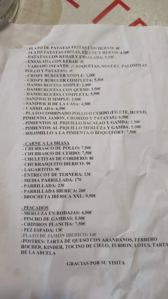 Menu_Cafetería Vaymar_Bornos_immagine_1