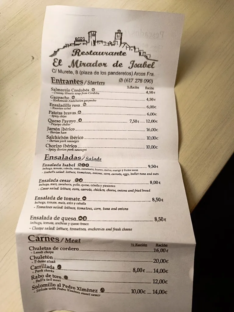 Menu_Restaurante El Mirador de Isabel_Arcos de la Frontera_image_3