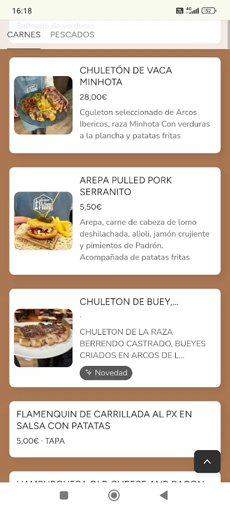 Menu_Café Bistró EL NUEVO FARO_Arcos de la Frontera_immagine_4