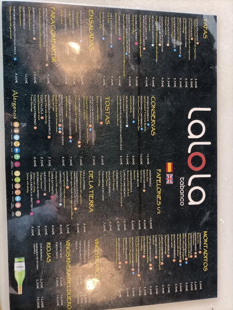 Menu_Tabanco lalola_Arcos de la Frontera_image_4