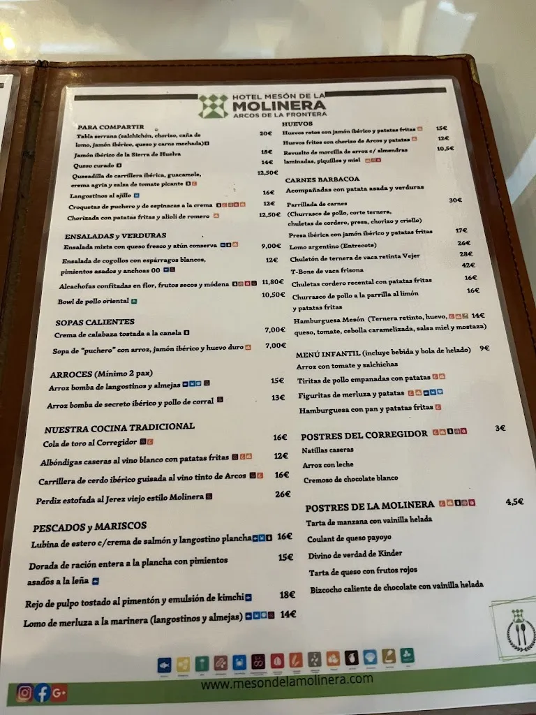 Menu_Mesón de La Molinera_Arcos de la Frontera_image_4