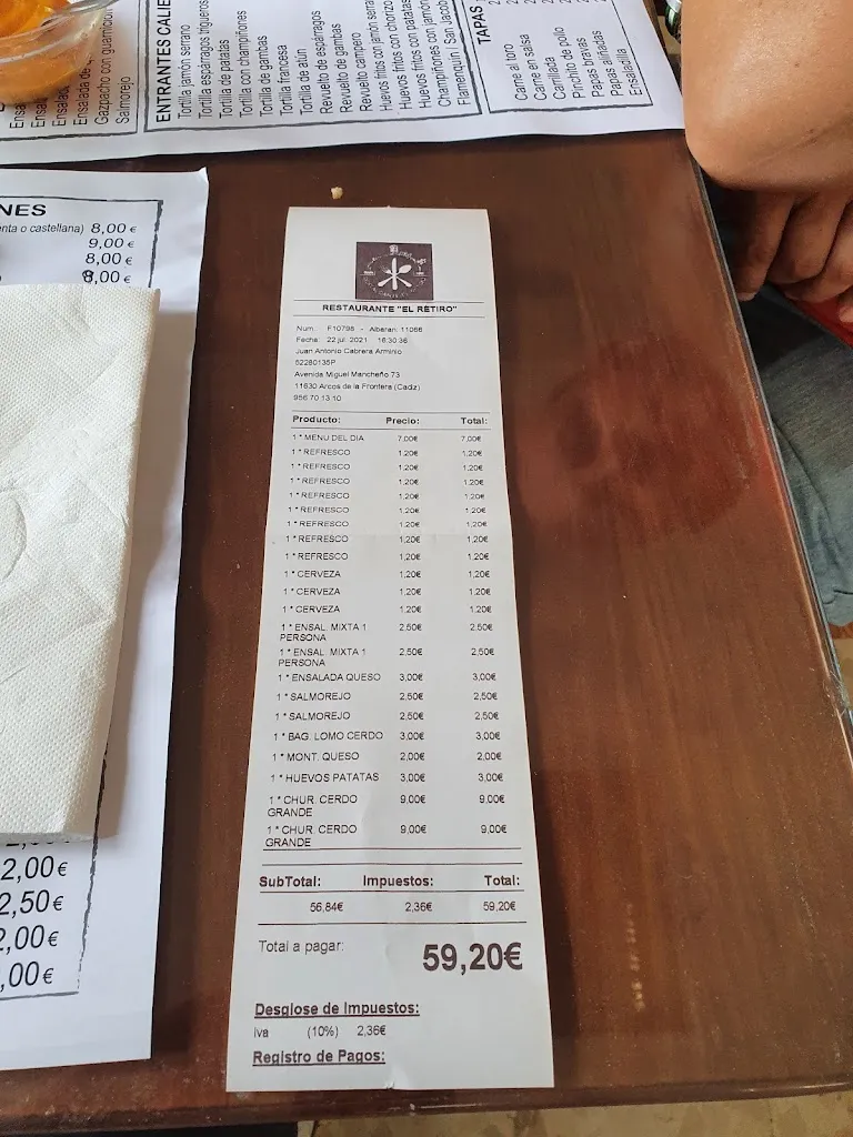 Menu_Restaurante El Retiro_Arcos de la Frontera_image_2