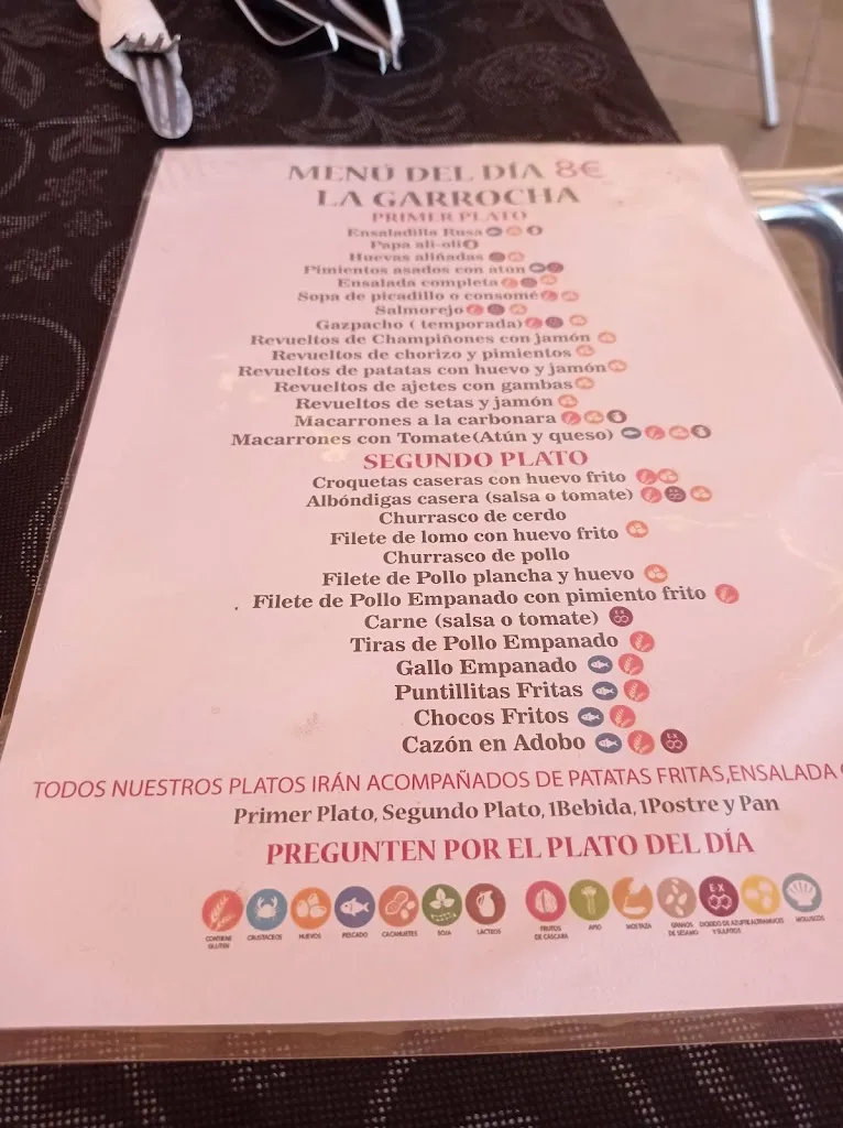 Menü_Restaurante La Mesón Garrocha_Arcos de la Frontera_Bild_3