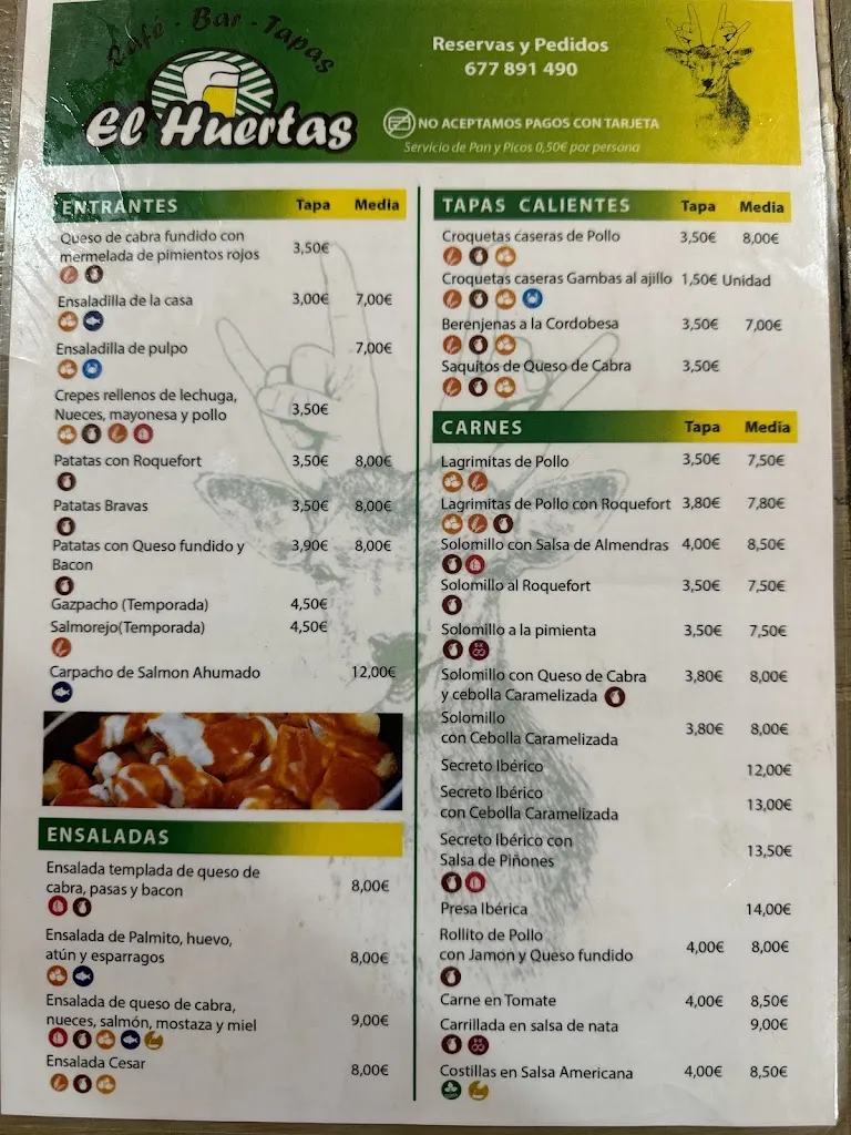 Menu_Bar El Huerta_Arcos de la Frontera_image_4