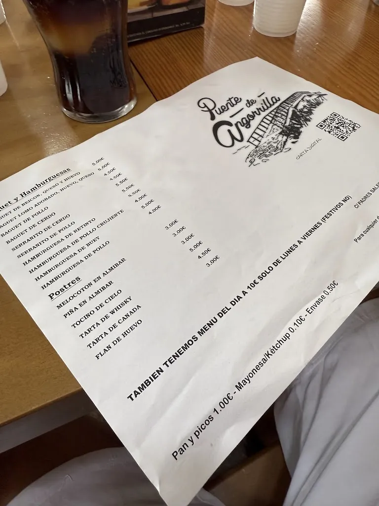Menu_Cafeteria Cerveceria Puente de Angorrilla_Arcos de la Frontera_image_1