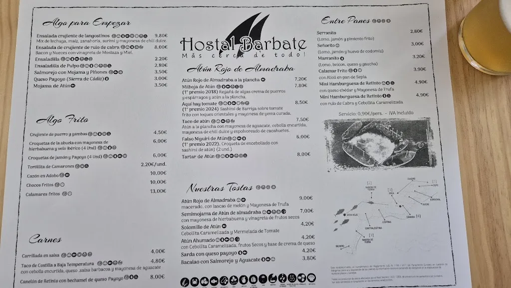Menu_Tapería Hostal Barbate_Barbate_image_1