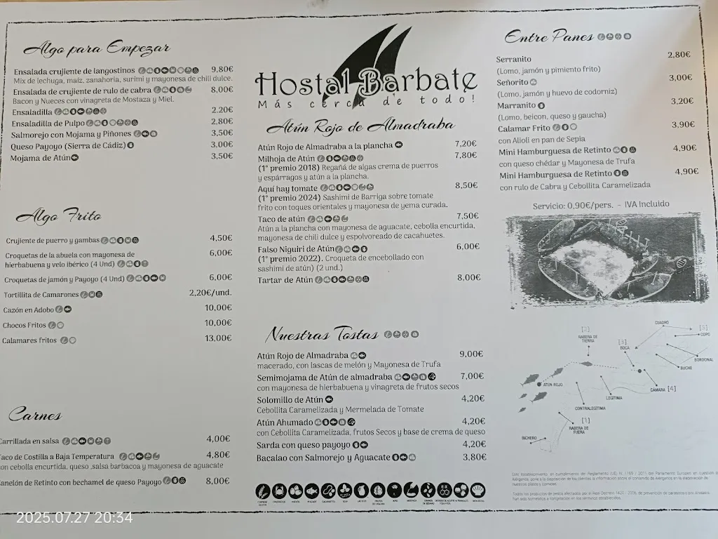Menu_Tapería Hostal Barbate_Barbate_image_2