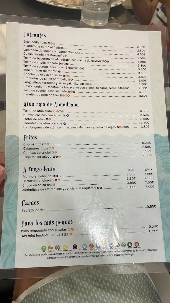 Menu_La Taperia del Lolo_Barbate_image_1