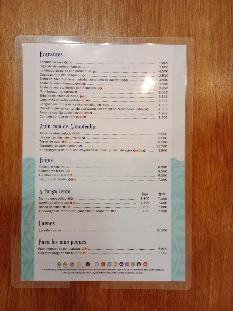 Menu_La Taperia del Lolo_Barbate_image_3