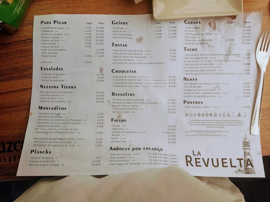 Menu_Tapería La Revuelta_Barbate_image_2