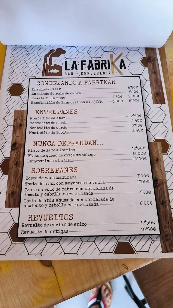 Menu_La Fabrika_Barbate_image_1