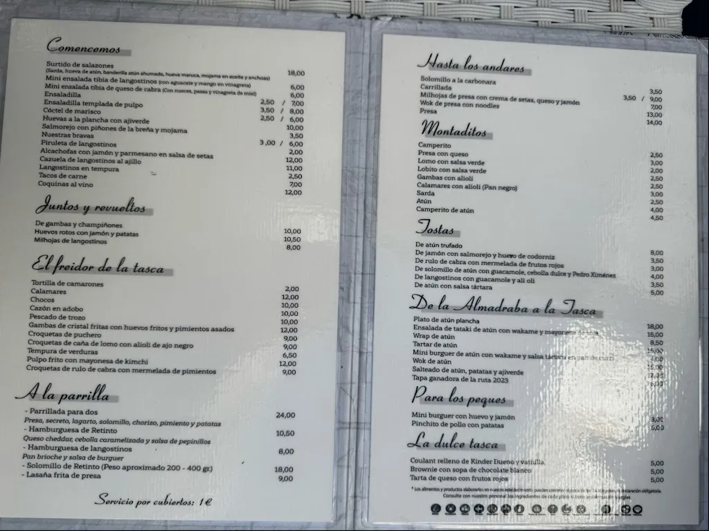Menu_Restaurante La Tasca_Barbate_image_3