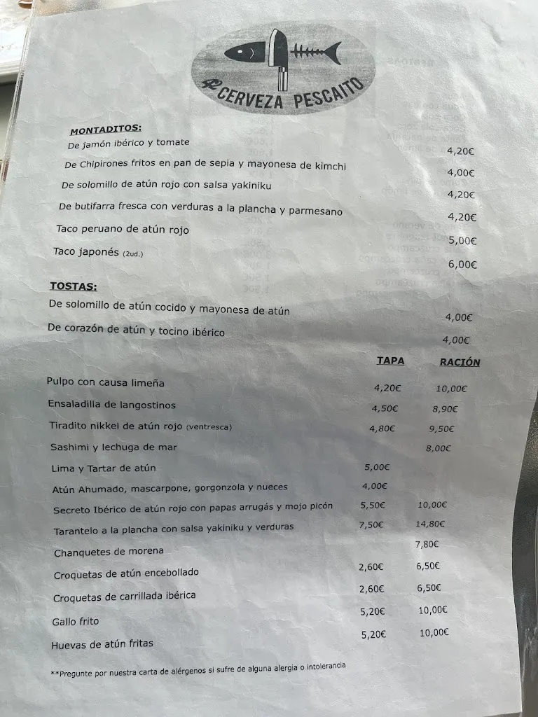 Menu_Bar 42 Mercado de abastos Barbate _Barbate_image_1