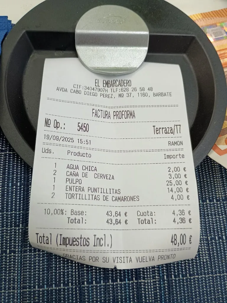 LA PERLA DEL TURIA_Bar restaurante El Embarcadero_Barbate_review