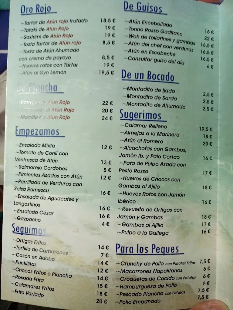 Menu_Restaurante-Marisquería El Mirador_Barbate_image_2