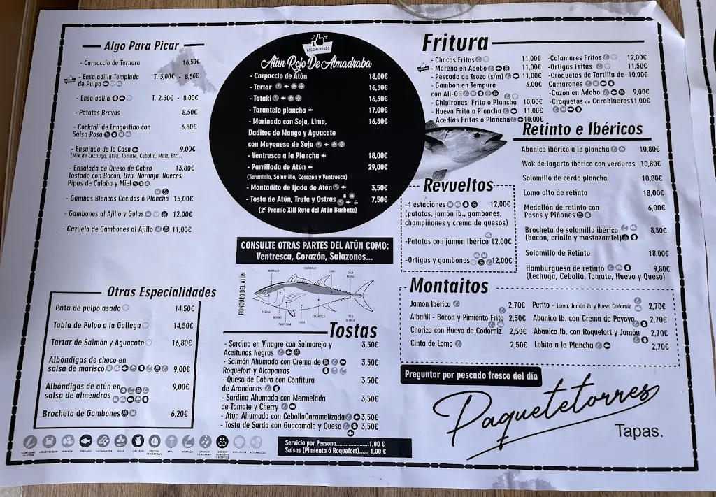 Menu_Bar Restaurante Paco El Barquero_Barbate_image_4