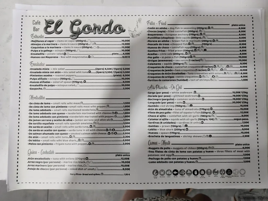 Menu_Bar El Gordo_Barbate_image_4