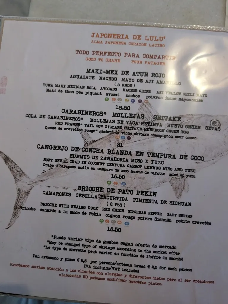 Menu_La Pequeña Lulú bistro del mar_Barbate_image_3