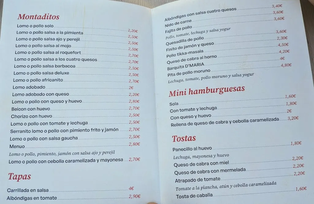 Menu_Bar D'MARIA_Castellar de la Frontera_image_1