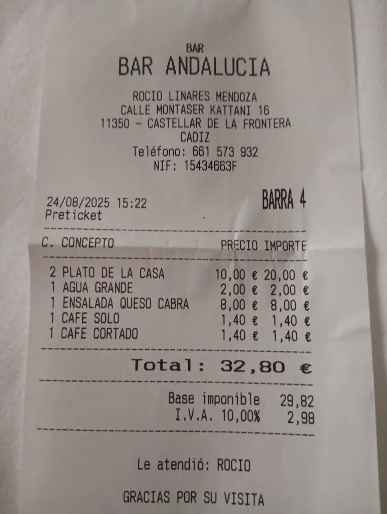 J H_Bar Andalucía_Castellar de la Frontera_review