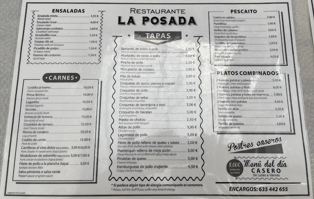 Menu_La posada_Gastor El_image_2
