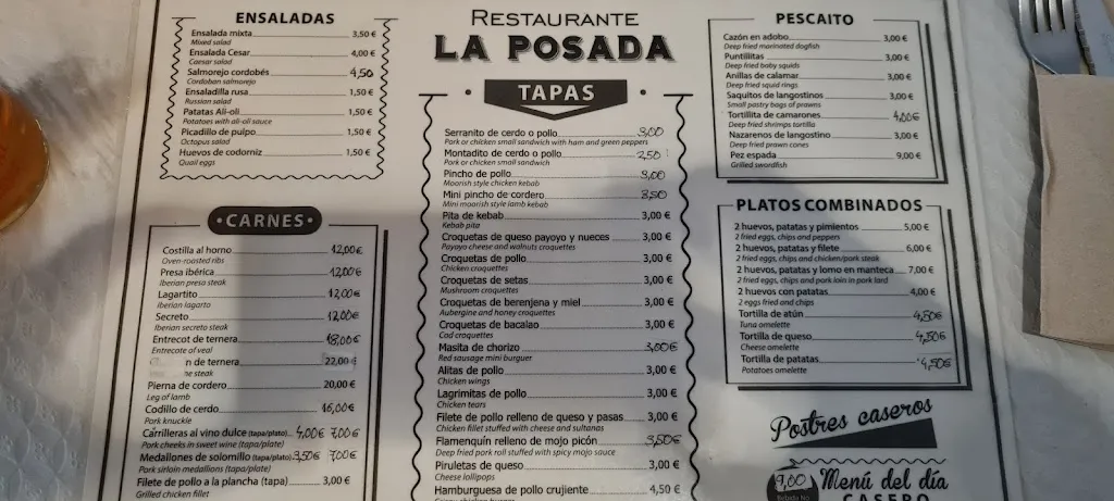Menu_La posada_Gastor El_image_3