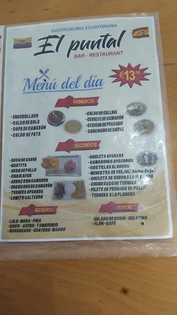 Menu_El Puntal Ecuatoriano, gastronomía._Trazo_immagine_1