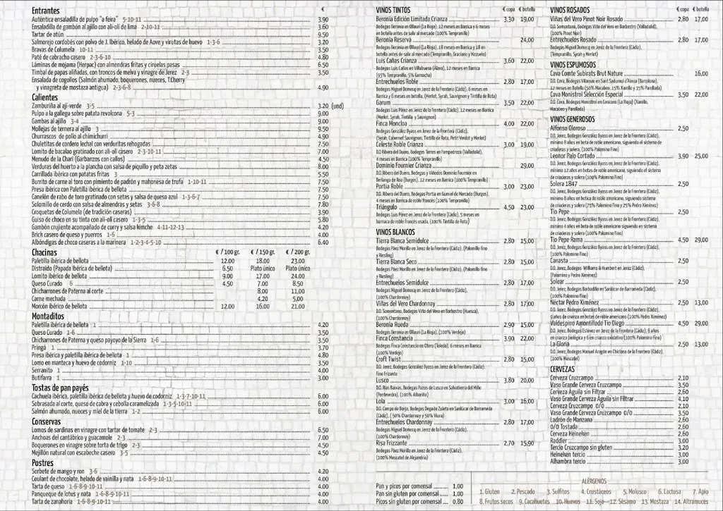 Menu_La Tapería de Columela_Cadiz_immagine_3