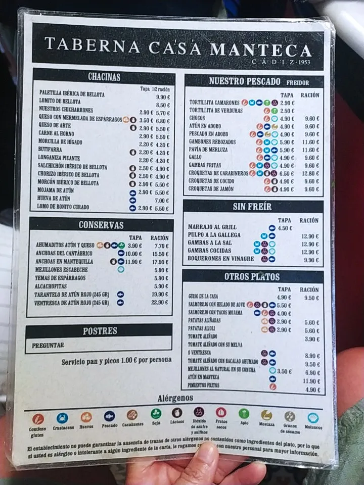 Menu_Taberna Casa Manteca_Cadiz_image_2