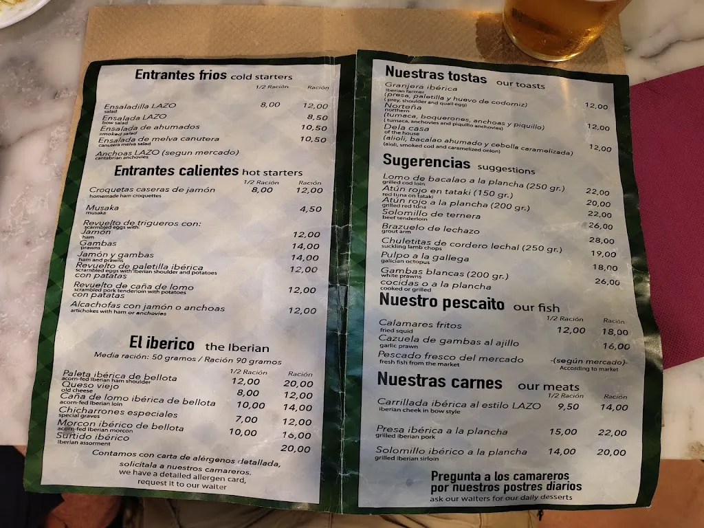 Menu_Casa Lazo. Cadiz_Cadiz_image_4