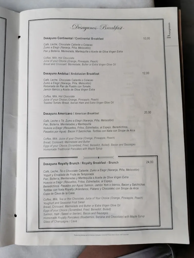 Menu_Restaurante Café Royalty - Restaurantes en Cádiz_Cadiz_image_1