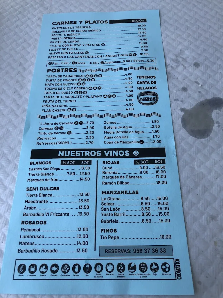 Menu_Las Canteras Bar Chiringuito_Chipiona_image_1