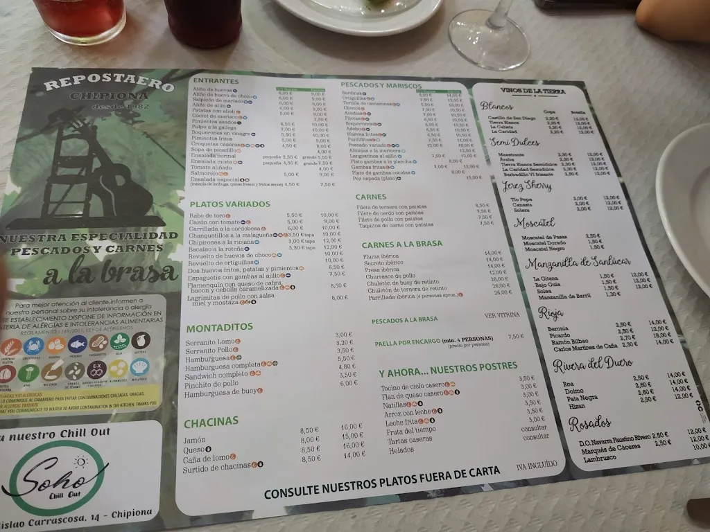 Menu_Bar El Repostaero_Chipiona_image_4