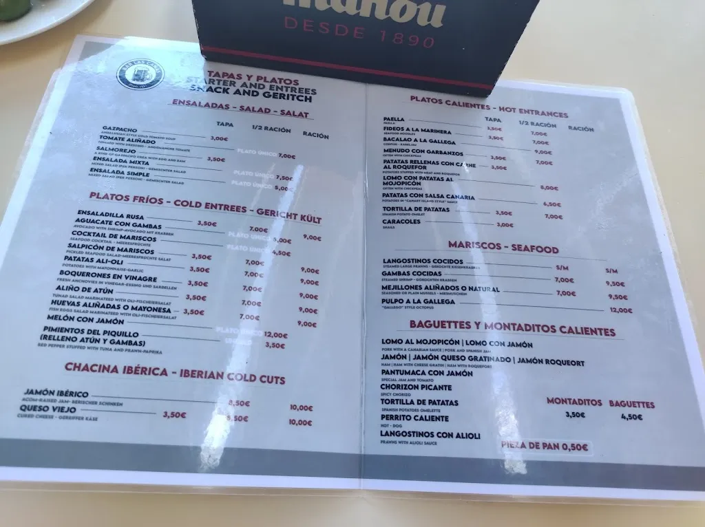 Menu_Bar Las Cañas_Chipiona_image_4