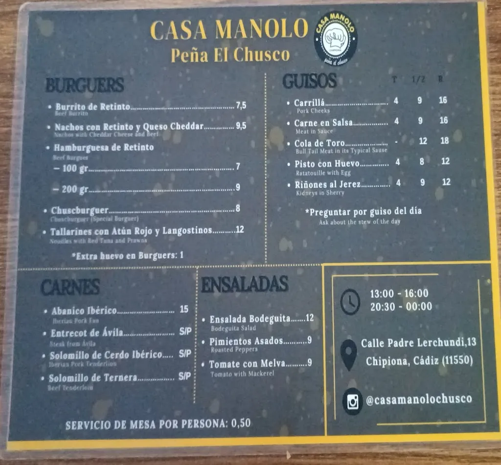 Menu_CASA MANOLO Peña El Chusco._Chipiona_image_4