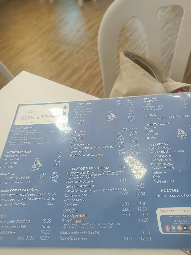 Menu_La Mar & Tierra_Chipiona_image_2