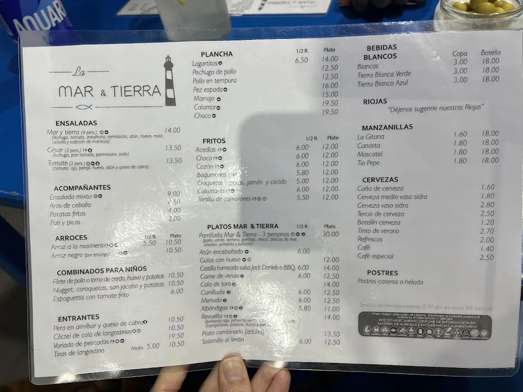 Menu_La Mar & Tierra_Chipiona_image_3