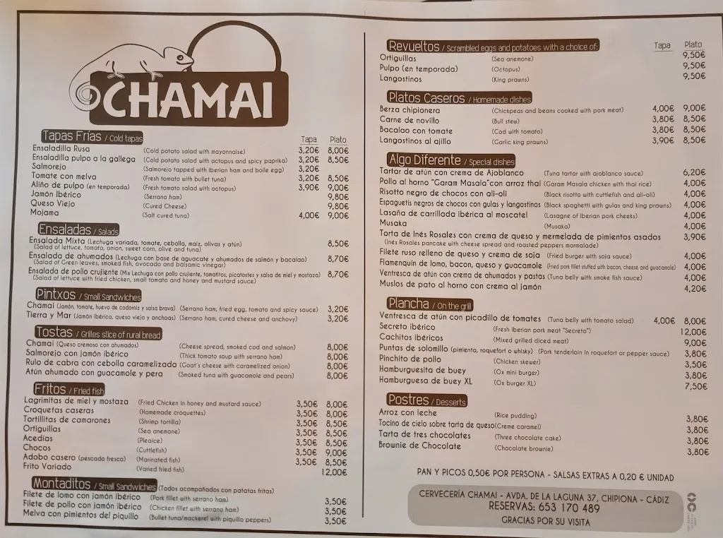 Menu_Cervecería Chamai_Chipiona_image_2