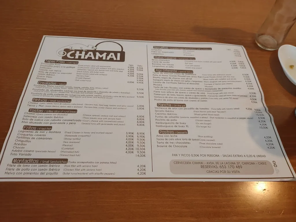 Menu_Cervecería Chamai_Chipiona_image_3