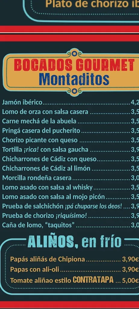 Menu_Bar La Ola_Chipiona_image_1