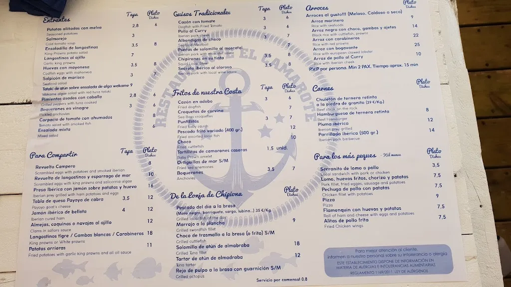 Menu_Restaurante Bar El Camarote_Chipiona_image_2