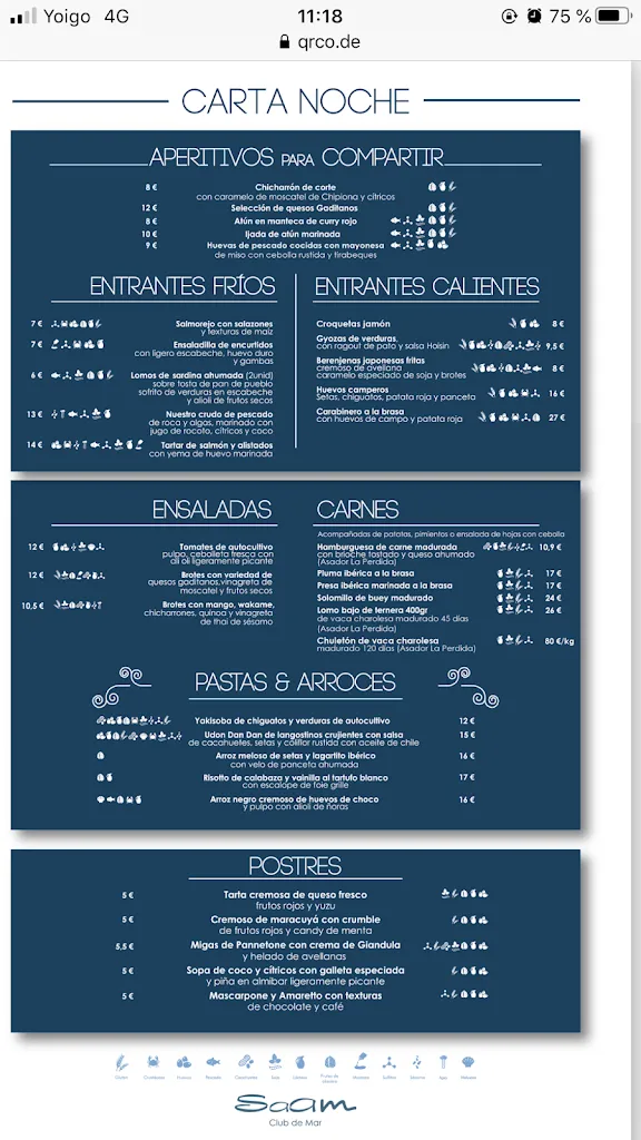 Menu_SAAM Club De Mar_Chipiona_image_3