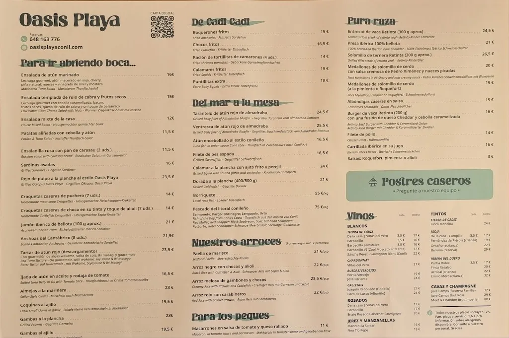 Menu_Restaurante La Fontanilla_Conil de la Frontera_immagine_3