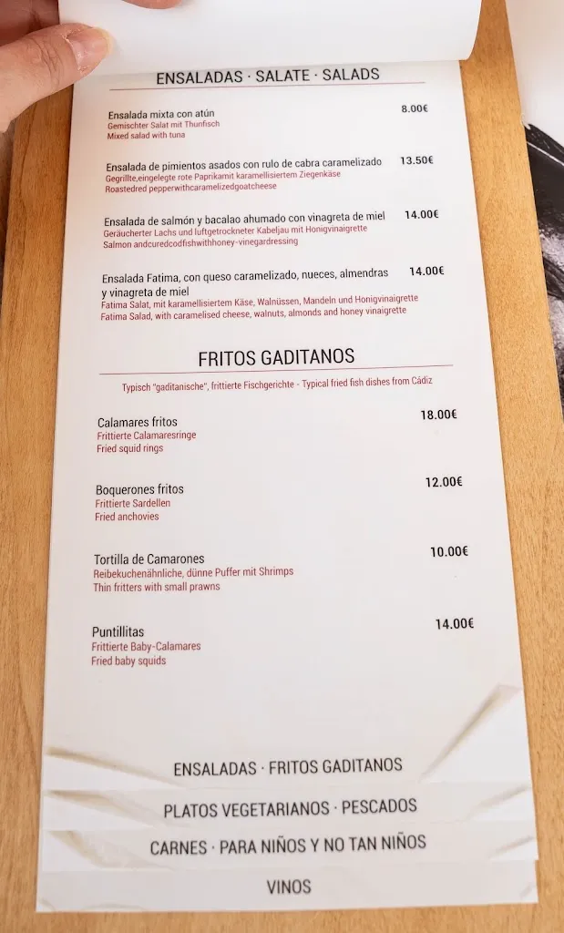 Menu_Bar Ligero RESTAURANTE_Conil de la Frontera_image_2