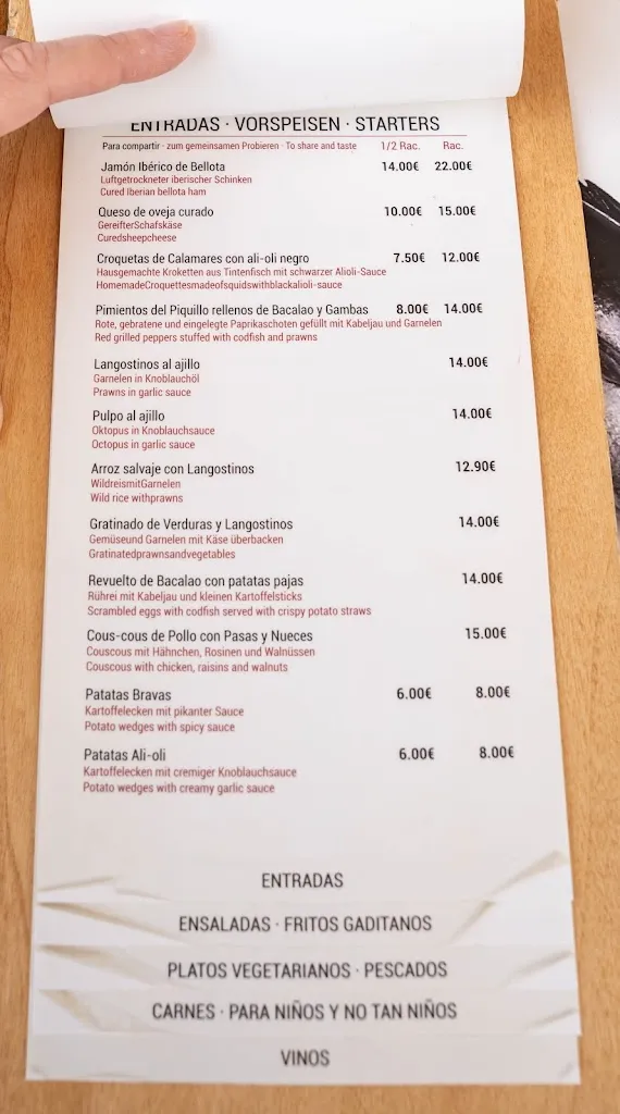 Menu_Bar Ligero RESTAURANTE_Conil de la Frontera_image_3