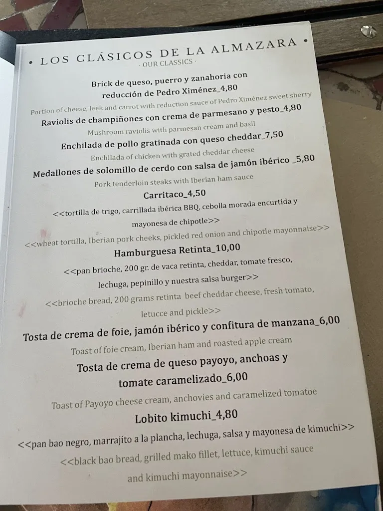 Menu_La Almazara_Conil de la Frontera_image_3