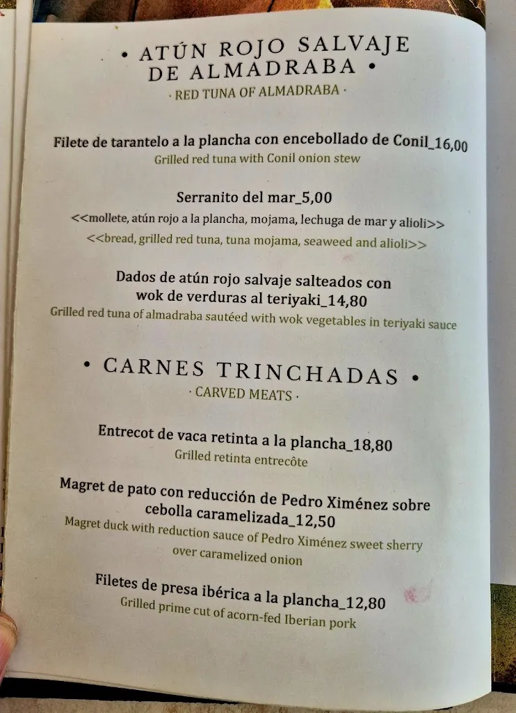 Menu_La Almazara_Conil de la Frontera_image_4