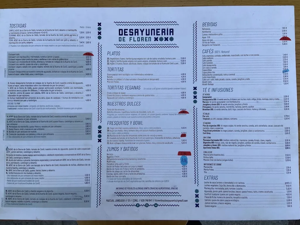 Menu_La desayunería de Floren_Conil de la Frontera_image_2