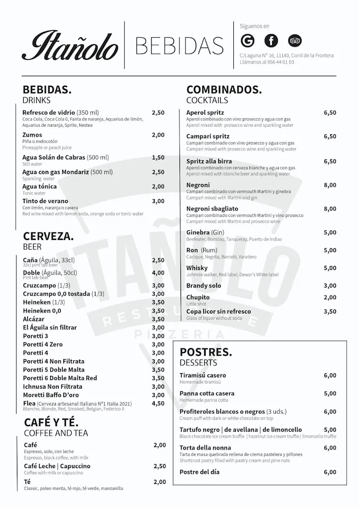 Menu_Itañolo Pizzeria_Conil de la Frontera_image_2